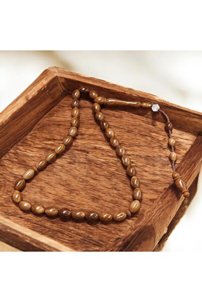 İnan Tesbih Arpa Cut, Cleanly Crafted, Signed, Tasseled Kuka Prayer Beads
