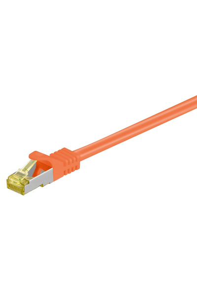 goobay καλώδιο S/FTP CAT 7 91570, AWG 26/7, copper, 0.25m, πορτοκαλί