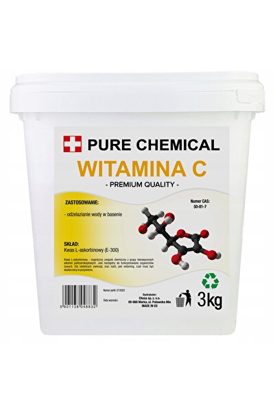 CHOSA Vitamina C Acid Ascorbic, Pure Chemical, 3Kg, Pulbere Puritate 100% Cur...