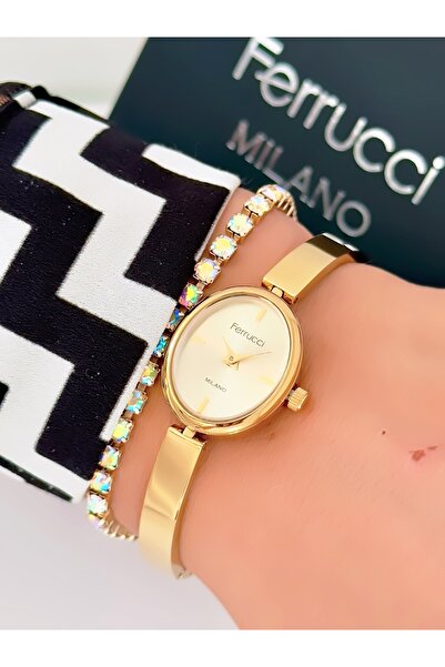 Ferrucci Steel Strap Minimal Case 2 Year Warranty 3 Atm Waterproof Women's Wr...