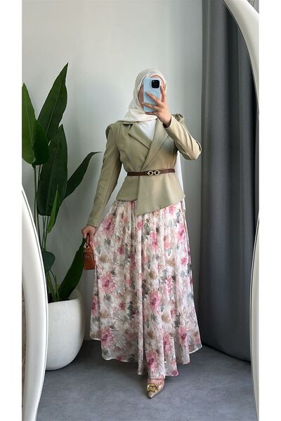 HİJAB STORE طقم تنورة بلووم