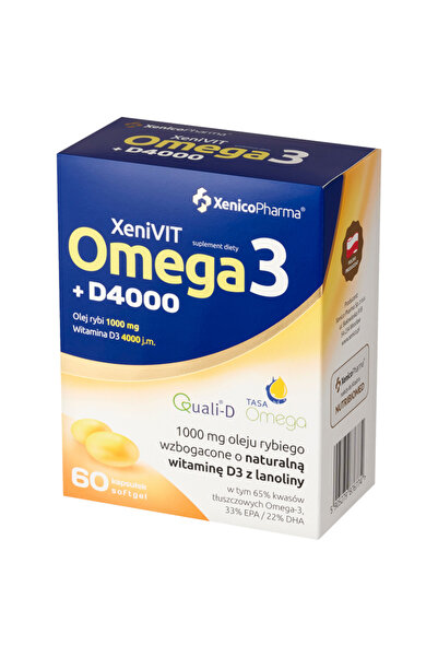 XENICO PHARMA Bio Omega3 + D4000 60 Capsule