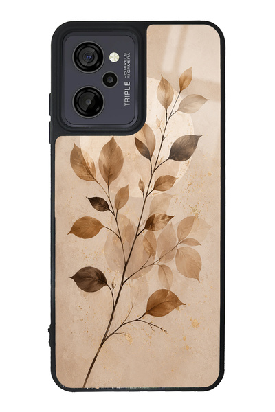 Spoyi Casper M45 Autumn Minimal Leaf Design Glossy Phone Case