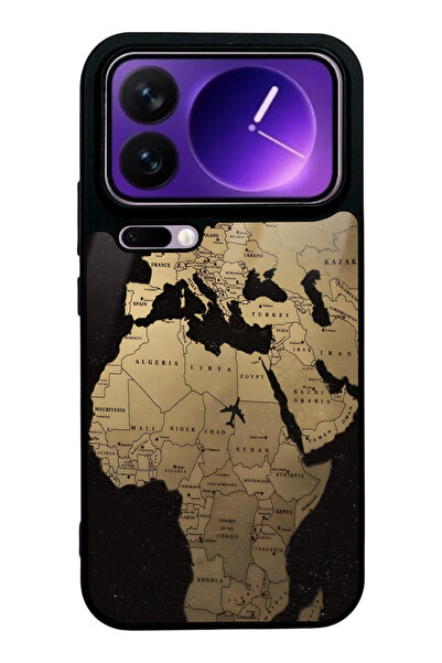 Spoyi Xiaomi 17 Pro The Golden Route Tasarımlı Glossy Telefon Kılıfı