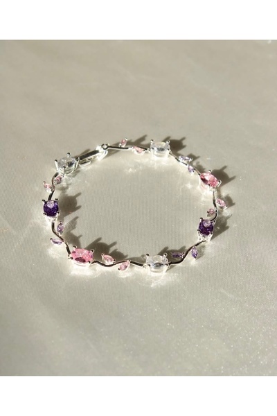 Zümrüt Silver Tulip Bracelet Steel Bracelet