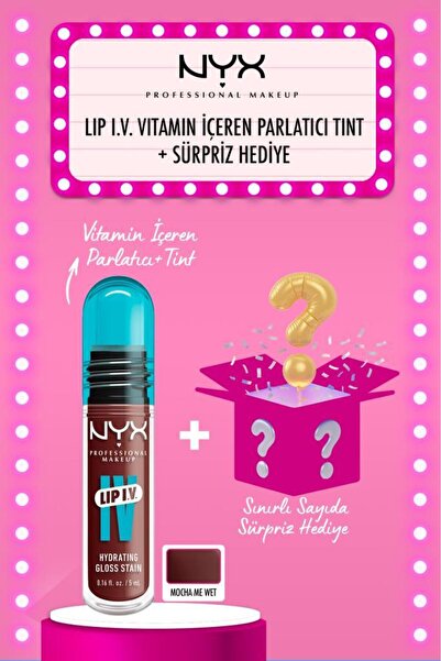 NYX Professional Makeup LIP I.V. Vitamin İçeren Parlatıcı + Tint - 05 Mocha M...