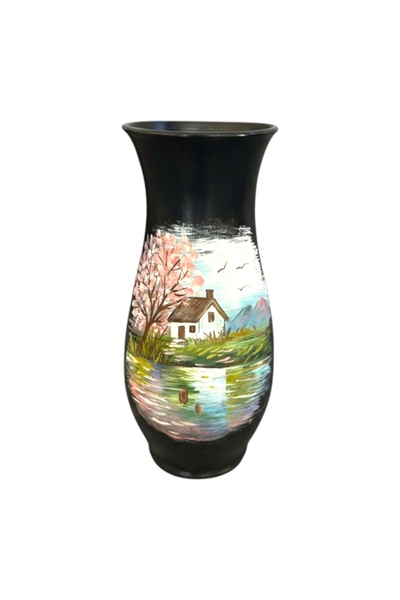 Ceramica Martinescu Vaza ceramica unicat 30 cm pictata manual, decor premium
