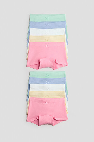 H&M 10'lu Pamuklu Boxer Külot