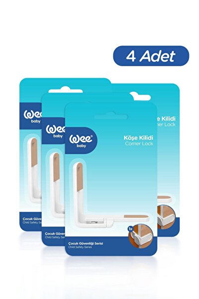 Wee Baby Vidasız Bebek Köşe Kilidi (4 Adet)