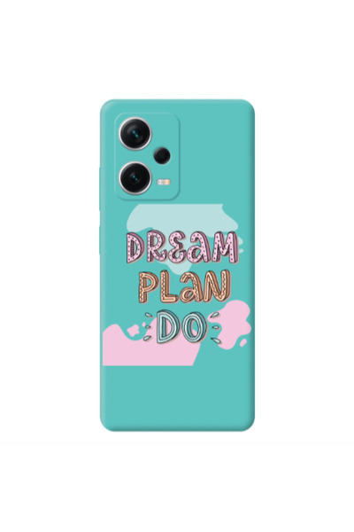 Other Xiaomi Poco X5 Dream Plan Do Turquoise Colored Silicone TPU Θήκη