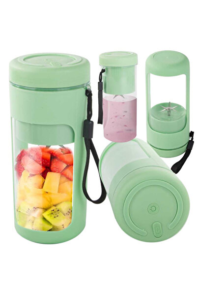 Ayawaska Blender portabil pentru smoothie si proteine 450 ml, cu 6 lame inox,...