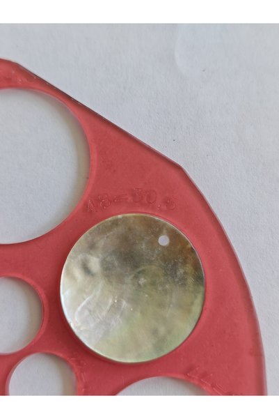 NESGO MODA AKSESUARLARI VE TEKSTİL DIŞ TİCARET 30mm Yandan Delikli Doğal Düğme 48 Boy 10 adet