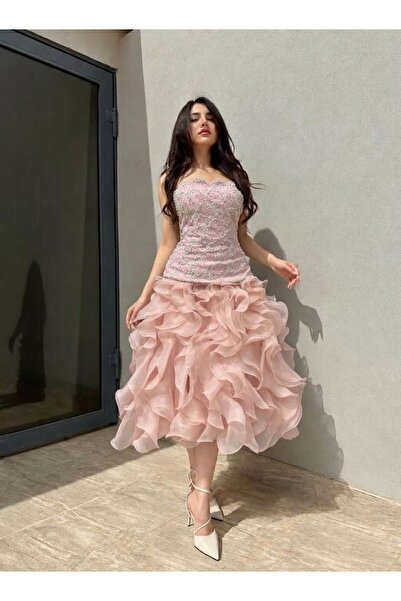 Sukar فستان سهرة ميدي 3 ألوان