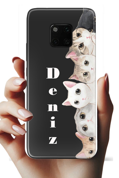 Noprin Huawei Mate 20 Pro Kılıf - İsimli Yazılı Kişiye Özel Kişileştirelebili...