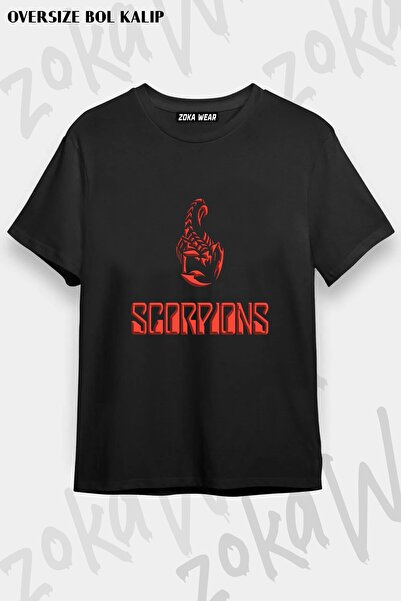 ZOKAWEAR Unisex široka majica sa printom Scorpions v8