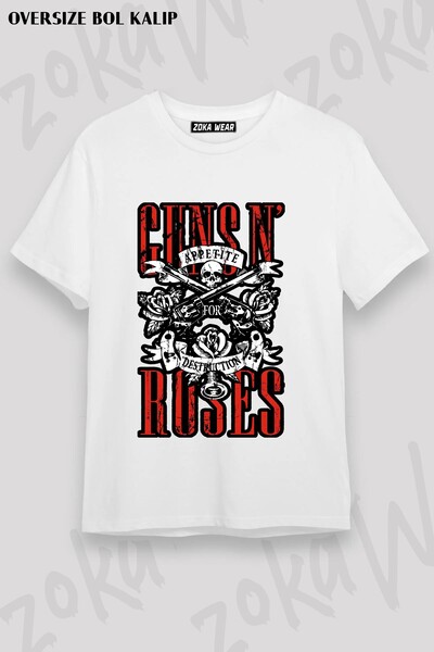 ZOKAWEAR Tricou unisex cu imprimeu Guns N Roses v36