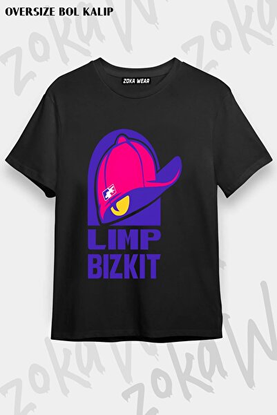 ZOKAWEAR Μπλουζάκι Unisex Loose Fit με στάμπα Limp Bizkit v9