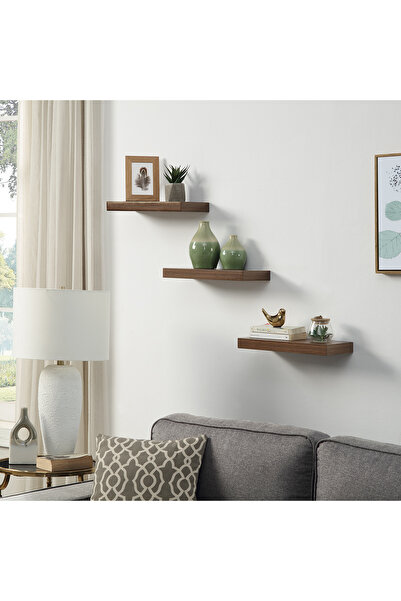 Topone1Topone1 3-Piece Wall-Mounted Floating Shelf Set, 15-Inch Bathroom Shel...