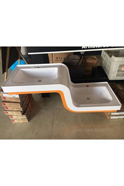 akrilik TeGranit 105 Cm X 45 Cm Sağı Çukurda Yönlü, Abdest Kolay, Engelli, Ya...