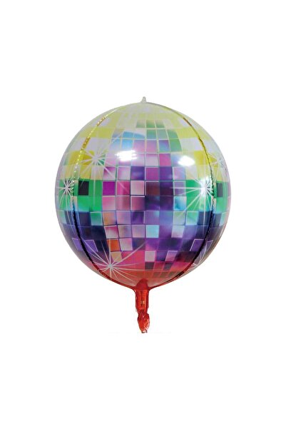 MP Mirific Party Balon din folie Glob Disco, Multicolor, 55 cm