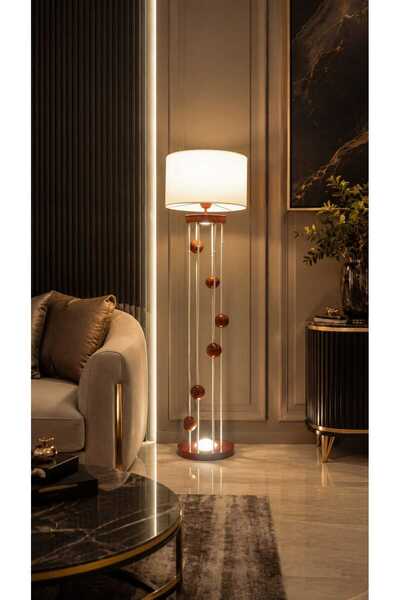 Ky Collection LAMBADER LUNA KREM KAHVE LEDLİ
