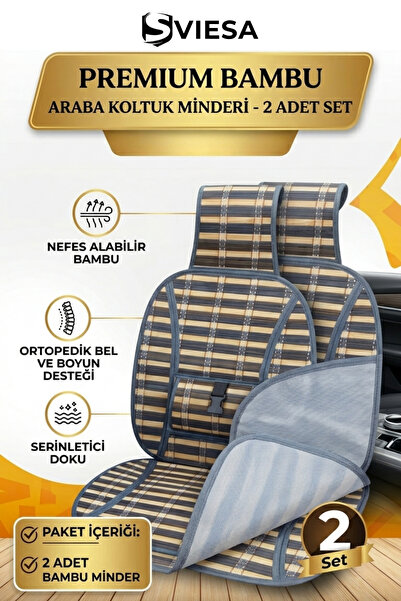 Sviesa Anti-Sweat Wicker Car Seat Cushion - Orthopedic Lumbar and Back Suppor...