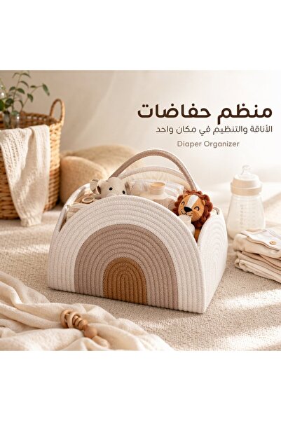 Generic 1 Cotton Diaper Caddy Organizer Storage Basket Nursery Portable Large...