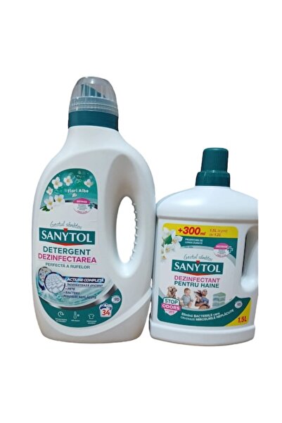 Sanytol Set 2 în 1: Detergent de rufe dezinfectant 34 spălări + Dezinfectant ...
