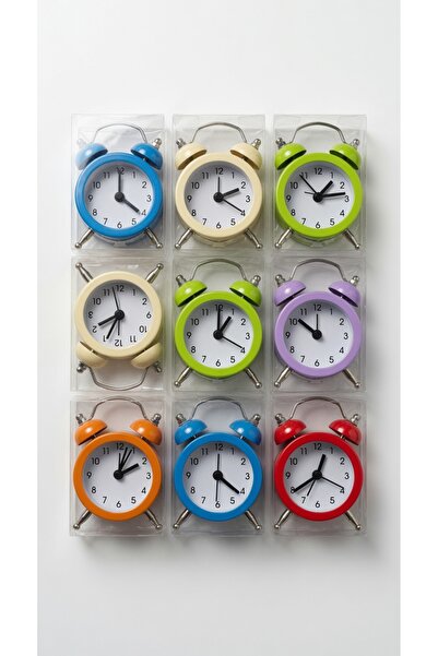 BİLGİ K K hediyelik çalar saat minik küçük saat retro nostalji model 10 cm ma...