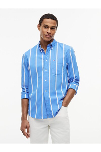 Tommy Hilfiger SPACED STRIPE POPLIN RF SHIRT