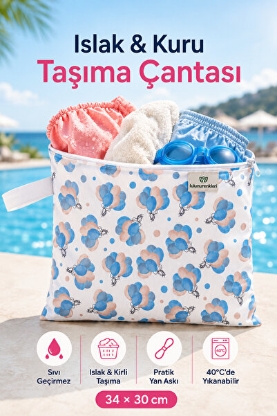 Genel Markalar Sıvı Geçirmez Islak Kirli Organizer Çantası- 30x34 cm