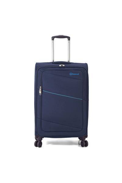 Benzi Μεγάλη Βαλίτσα με Επέκταση BZ5757 (75x44x27-30 εκ.) Μπλε