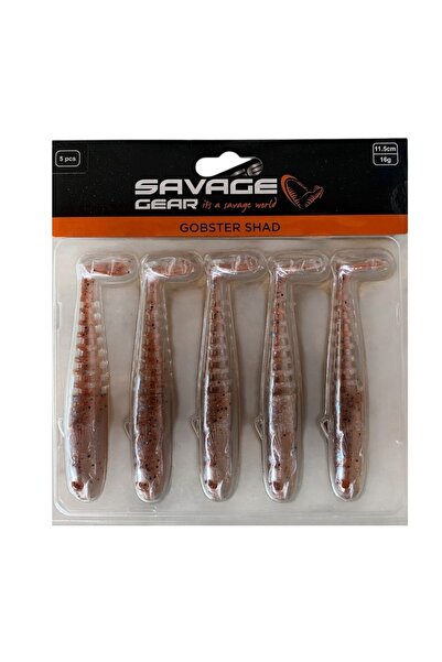 Savage Gear Gobster Shad 11.5cm 16gr Silikon Smelt (5'li Paket) İğnesiz