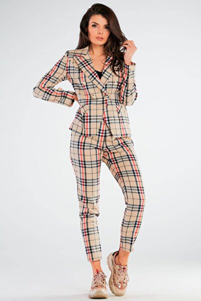 Awama Pantaloni dama, Awama, Poliester, Bej, S