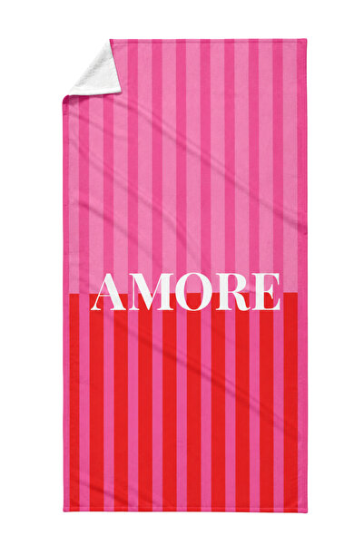 Cozy Home Heatwave Beach Towel Amore Red