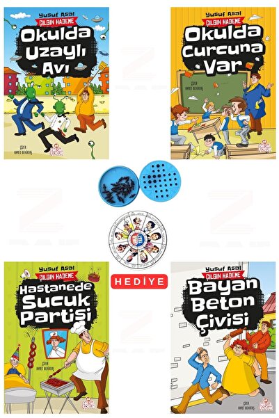 Nesil Çocuk Yayınları Çılgın Hademe Okulda Uzaylı Avı Okulda Curcuna Var Hast...
