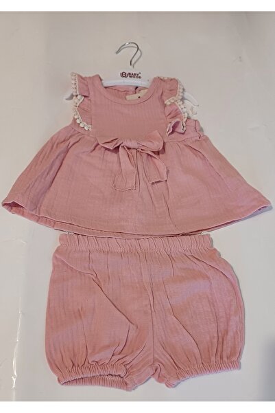 OEM Rochita bebe cu pantaloni scurti din muselina