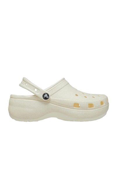 Crocs Classic Platform Glitter Clogw Kadın Beyaz Terlik KADIN TERLİK 207241