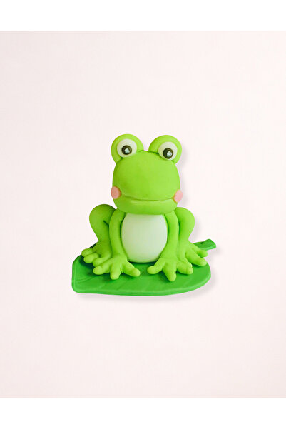 FigurinArt Figurină tort pastă de zahăr - Broscuță - Handmade