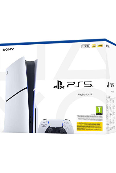Sony PlayStation 5 Slim (PS 5) cu disc, 1 TB, carcasă electronică, Alb, NOU, ...