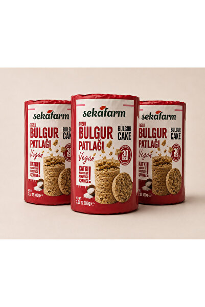 sekafarm Tuzlu Bulgur Patlağı 100 Gr 3'lü - Katkısız ve Doğal Atıştırmalık