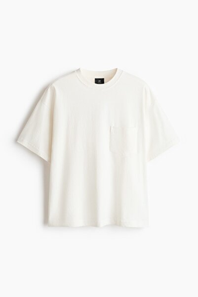H&M Pamuklu Tişört Oversized Fit