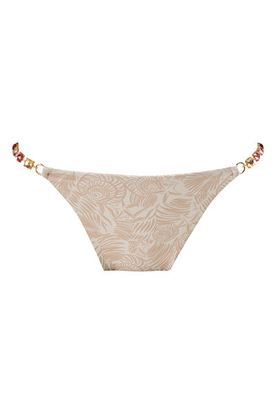 Guess Bej Kadın Desenli Bikini Alt E6GO02KC692-PMIS