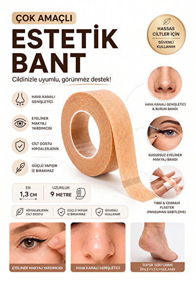 Soillium Makyaj Bandı Estetik Burun Eyeliner Far Şablonu Makyaj Şekillendirmek Kontür Fox Cat Eye İçin Band