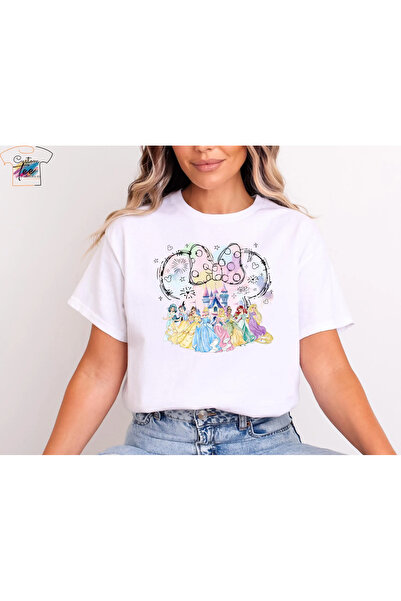 SAUDI DISNEYLAND disneyland Men and Women's 100% Cotton T-Shirt - Oversized C...