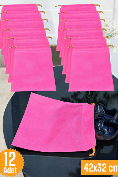 Emma Oliwia 12 Pieces Pink Drawstring Shoe Storage Bag Travel Pouch Multipurp...