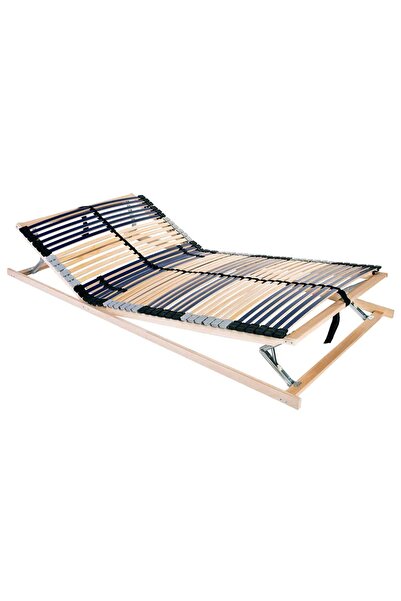 vidaxl Bază cu lamele Manual Maro 100 x 190 cm Lemn de fag masiv