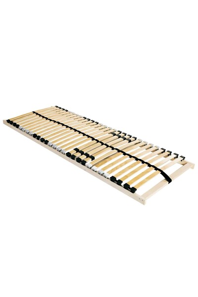 vidaxl Bază cu lamele Maro 80 x 190 cm Lemn de fag masiv