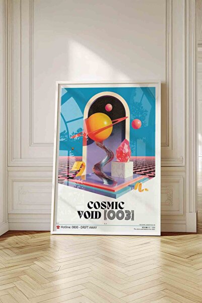 Buka Shops Abstract Planet Space Painting Vaporwave – Surreal Y2K Art Poster ...