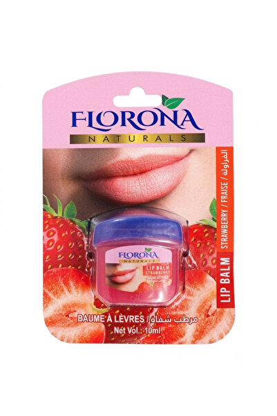 Natural Vaseline Strawberry Lip Balm by Florona Naturals - 10ml
